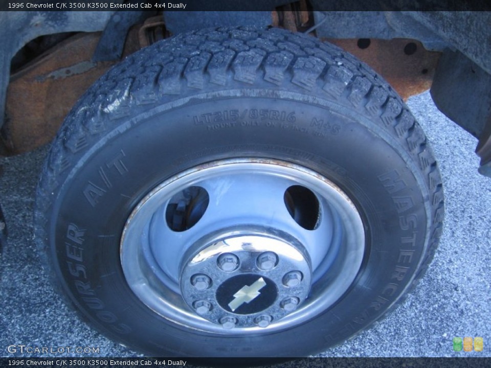 1996 Chevrolet C/K 3500 K3500 Extended Cab 4x4 Dually Wheel and Tire Photo #72303212