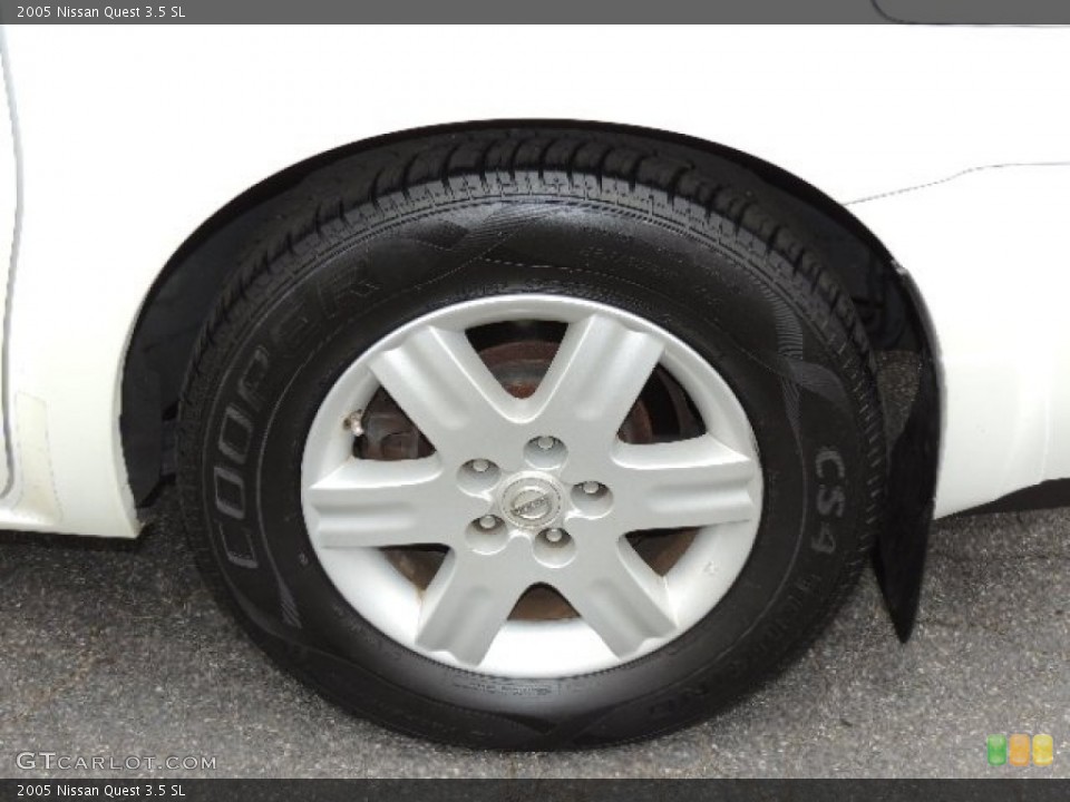 2005 Nissan Quest 3.5 SL Wheel and Tire Photo #72319492