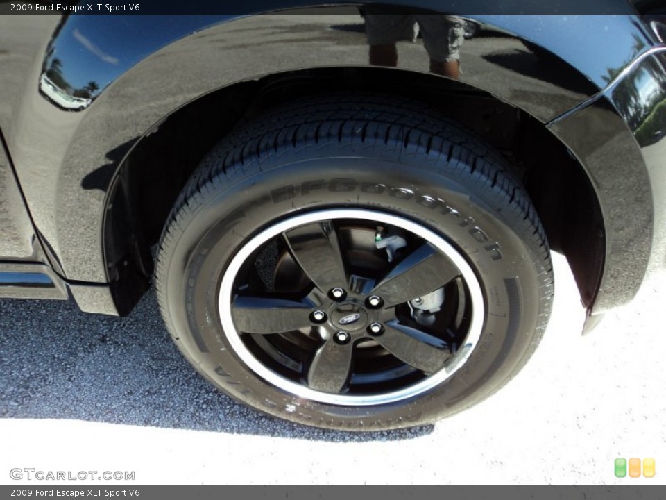 2009 Ford Escape XLT Sport V6 Wheel and Tire Photo #72323429