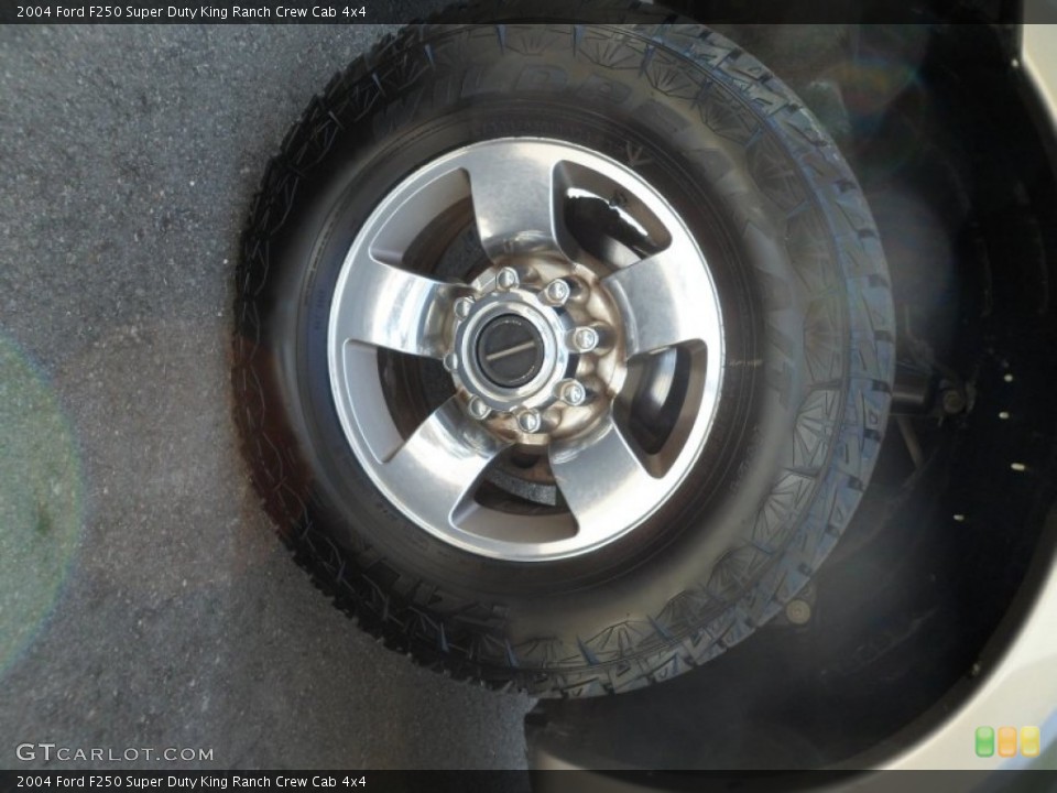 2004 Ford F250 Super Duty King Ranch Crew Cab 4x4 Wheel and Tire Photo #72327149