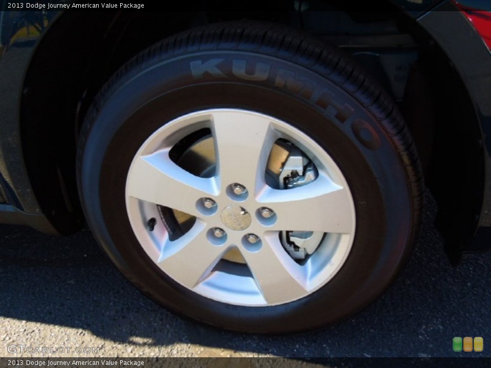 2013 Dodge Journey American Value Package Wheel and Tire Photo #72333278