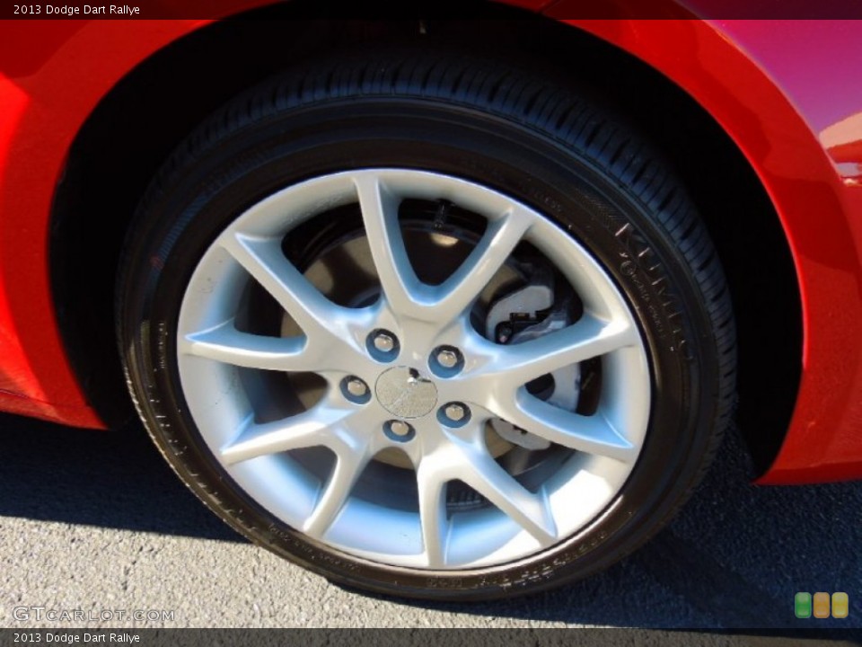 2013 Dodge Dart Rallye Wheel and Tire Photo #72335390