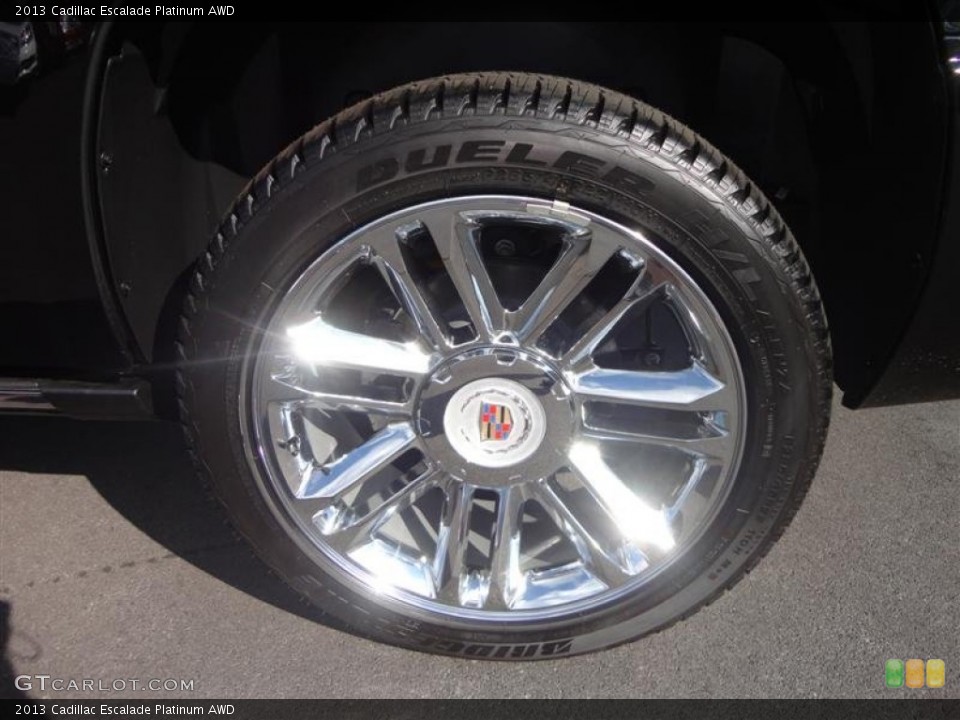 2013 Cadillac Escalade Platinum AWD Wheel and Tire Photo #72339005