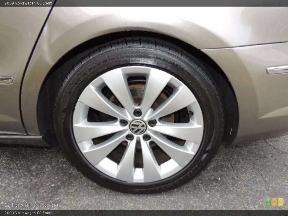 2009 Volkswagen CC Sport Wheel and Tire Photo #72350490