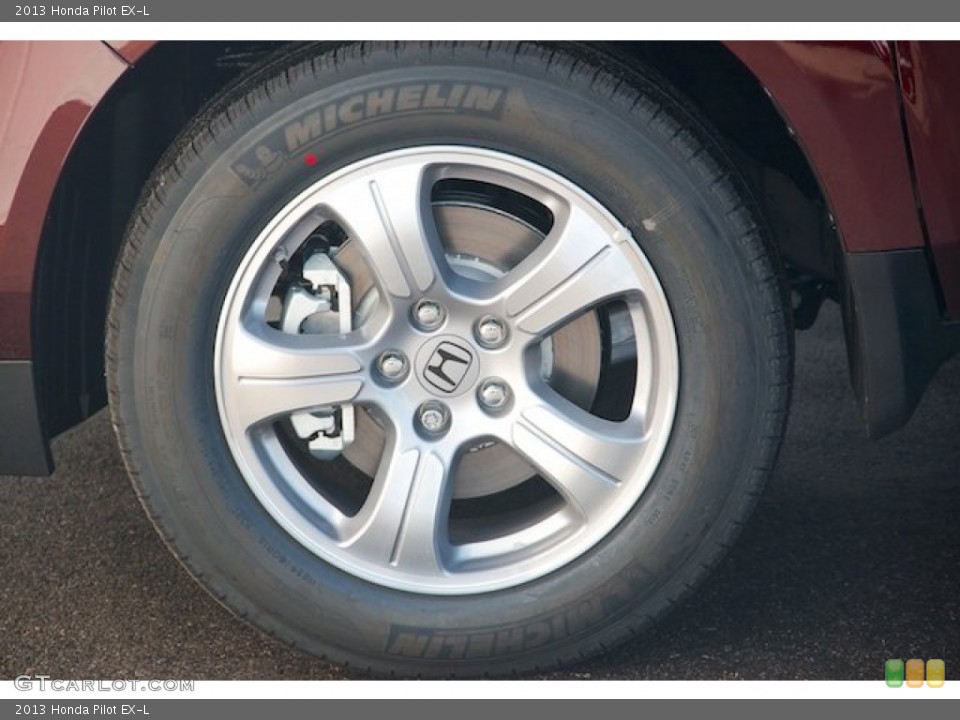 2013 Honda Pilot EX-L Wheel and Tire Photo #72382884