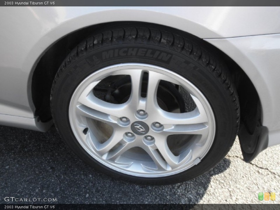 2003 Hyundai Tiburon GT V6 Wheel and Tire Photo #72384270