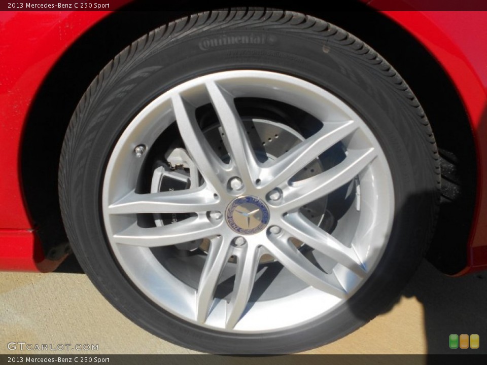 2013 Mercedes-Benz C 250 Sport Wheel and Tire Photo #72390048