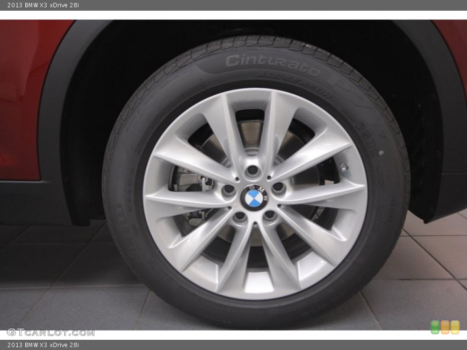 2013 BMW X3 xDrive 28i Wheel and Tire Photo #72399845