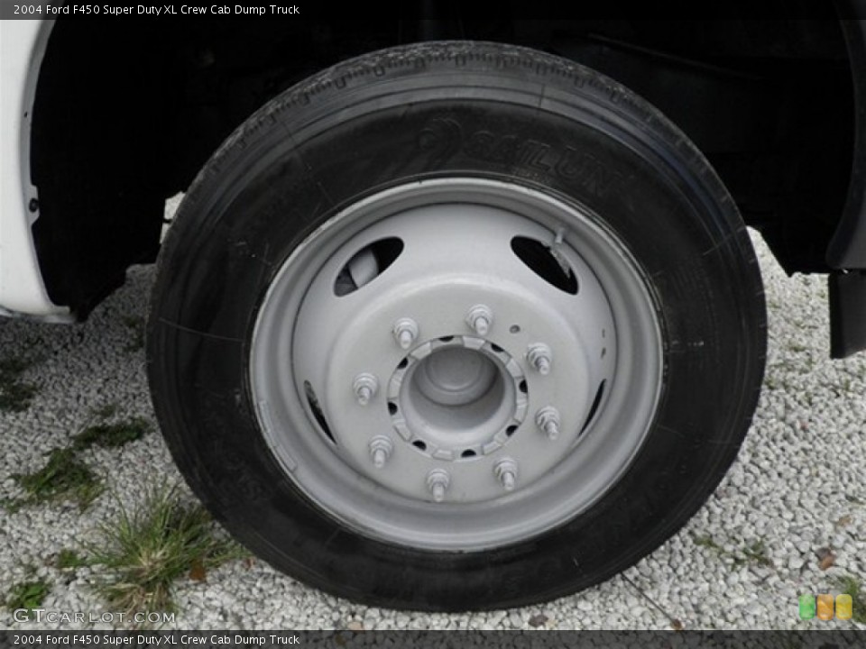 2004 Ford F450 Super Duty XL Crew Cab Dump Truck Wheel and Tire Photo #72408050