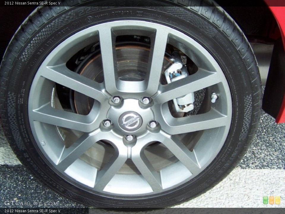 2012 Nissan Sentra SE-R Spec V Wheel and Tire Photo #72416636