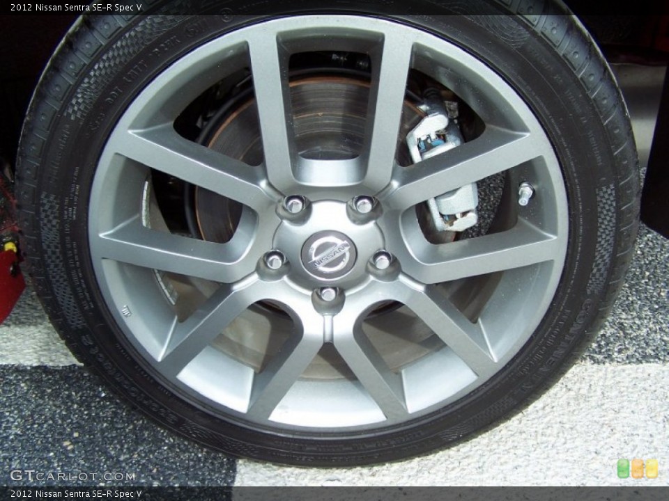 2012 Nissan Sentra SE-R Spec V Wheel and Tire Photo #72416658