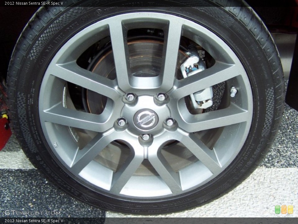 2012 Nissan Sentra SE-R Spec V Wheel and Tire Photo #72416687