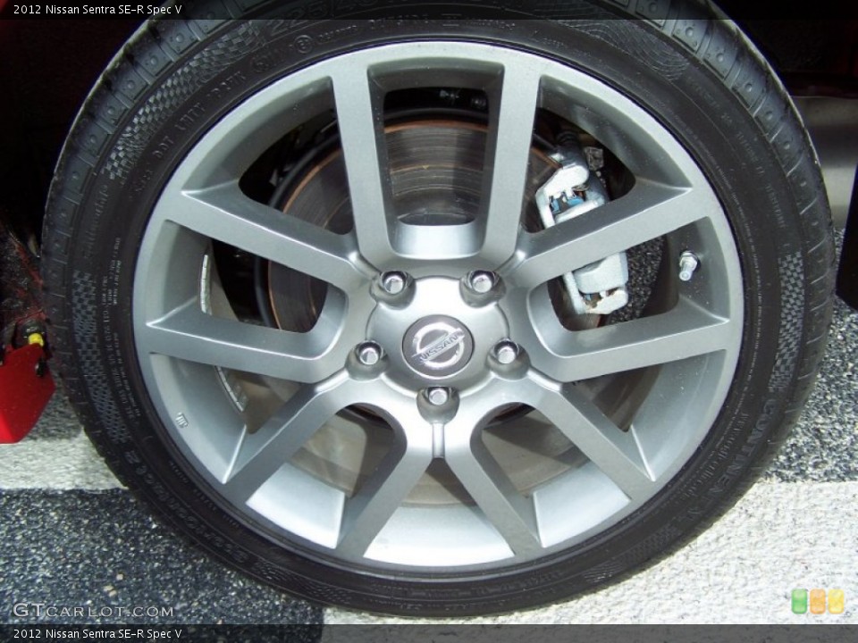 2012 Nissan Sentra SE-R Spec V Wheel and Tire Photo #72416708