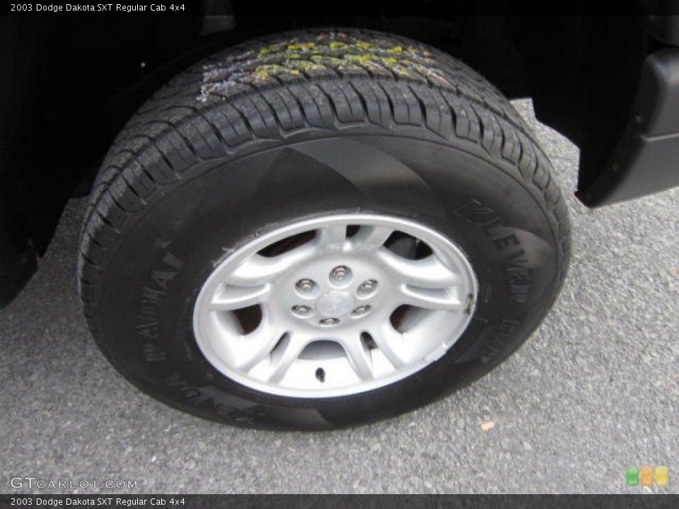 2003 Dodge Dakota SXT Regular Cab 4x4 Wheel and Tire Photo #72417852