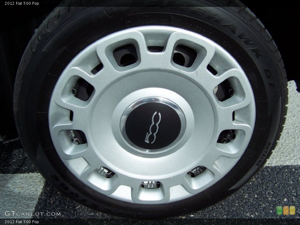 2012 Fiat 500 Pop Wheel and Tire Photo #72422019