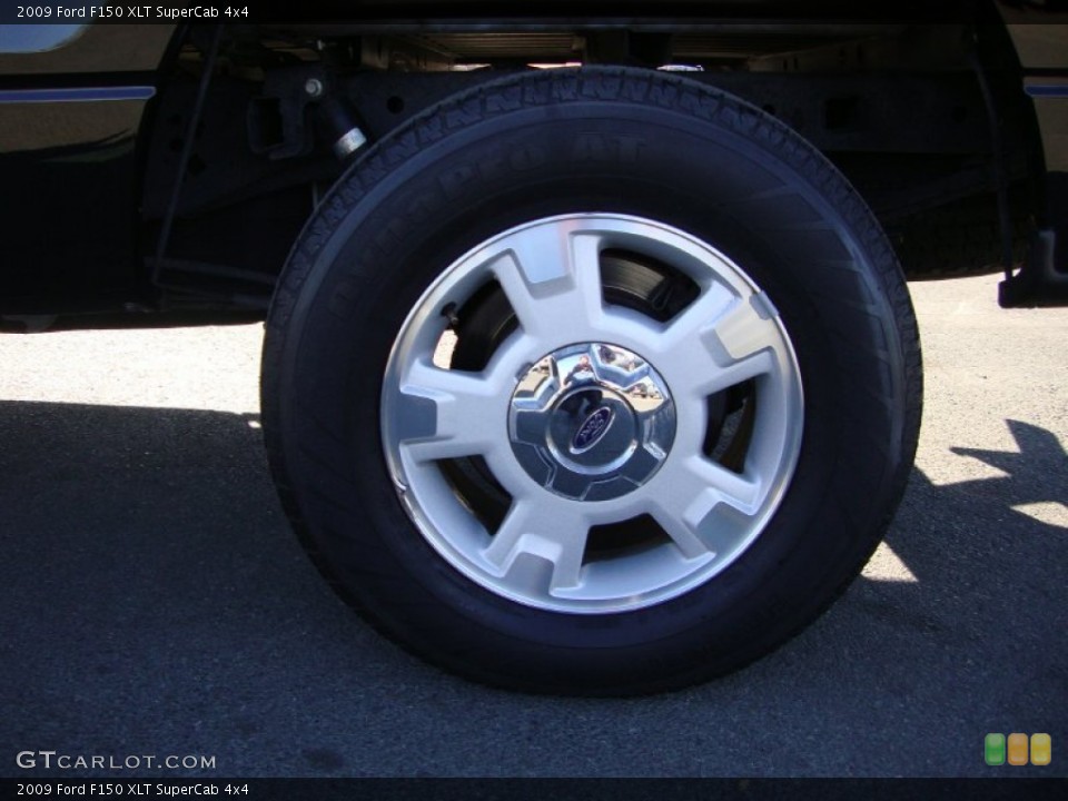 2009 Ford F150 XLT SuperCab 4x4 Wheel and Tire Photo #72443715