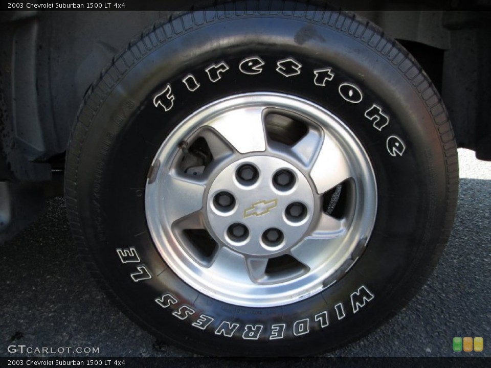 2003 Chevrolet Suburban 1500 LT 4x4 Wheel and Tire Photo #72447255
