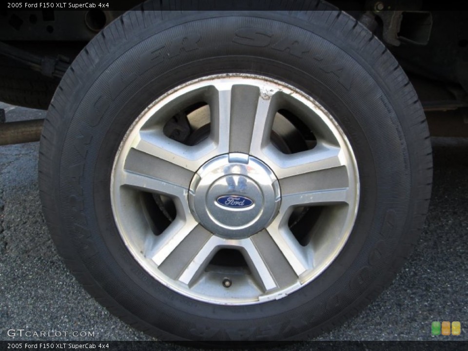2005 Ford F150 XLT SuperCab 4x4 Wheel and Tire Photo #72448590