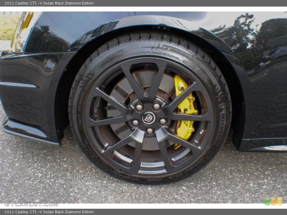 2011 Cadillac CTS -V Sedan Black Diamond Edition Wheel and Tire Photo #72461115