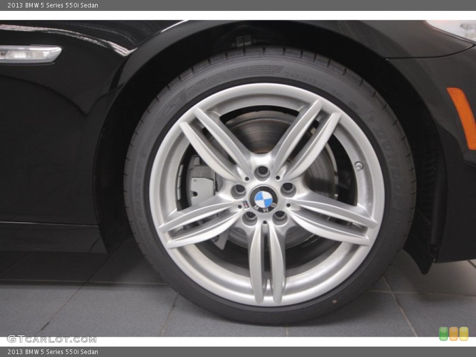 2013 BMW 5 Series 550i Sedan Wheel and Tire Photo #72465530