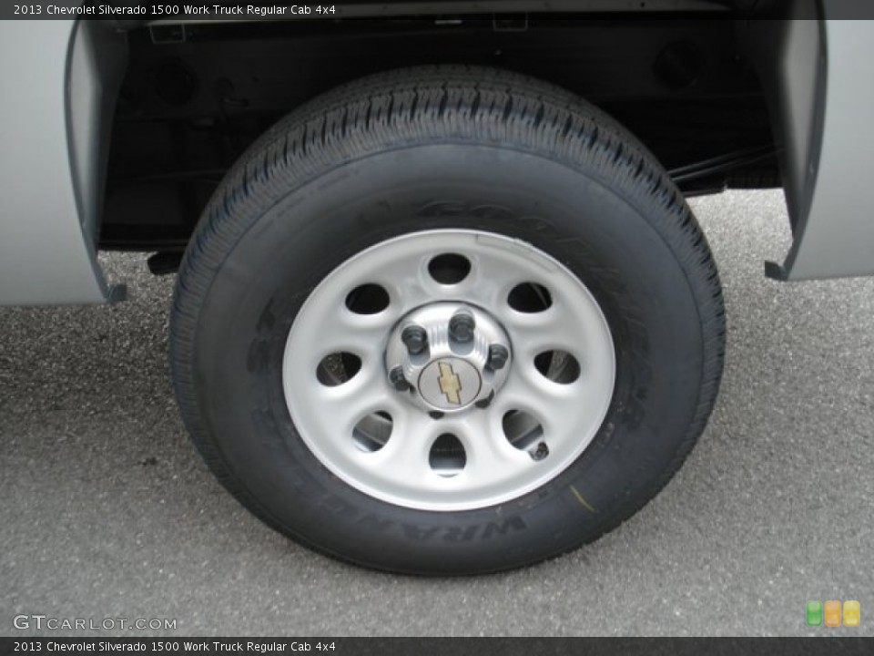 2013 Chevrolet Silverado 1500 Work Truck Regular Cab 4x4 Wheel and Tire Photo #72468293