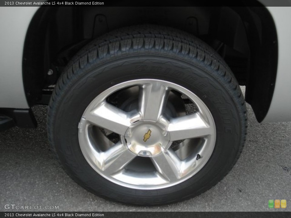 2013 Chevrolet Avalanche LS 4x4 Black Diamond Edition Wheel and Tire Photo #72468593