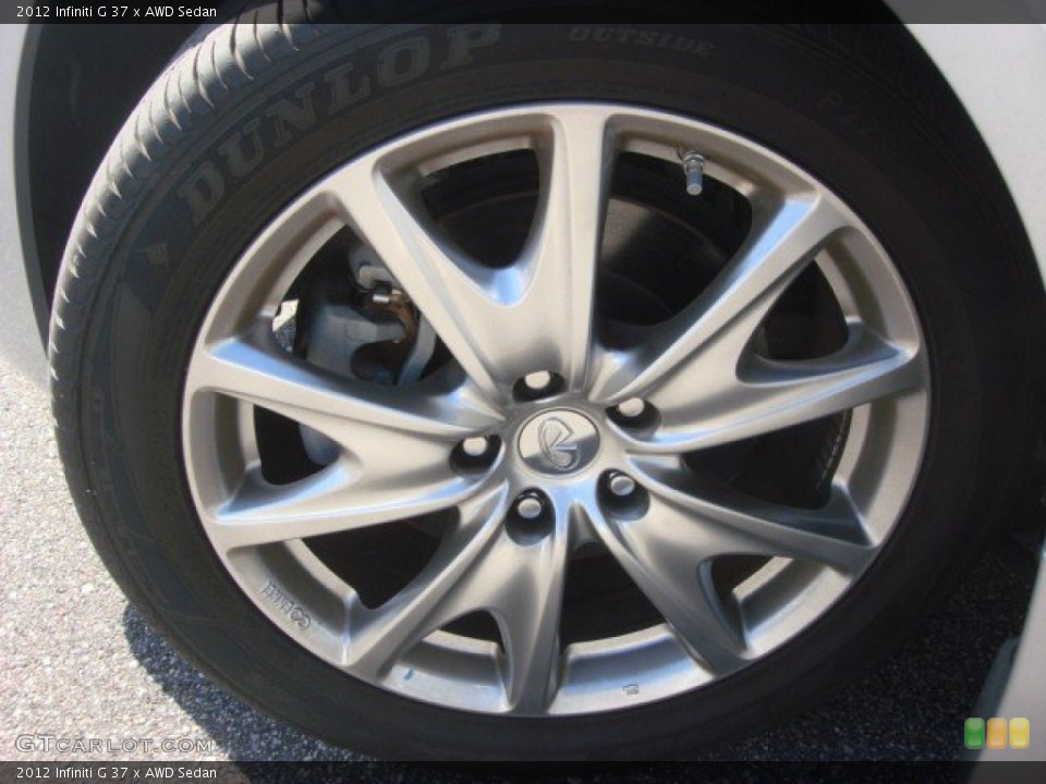 2012 Infiniti G 37 x AWD Sedan Wheel and Tire Photo #72471616