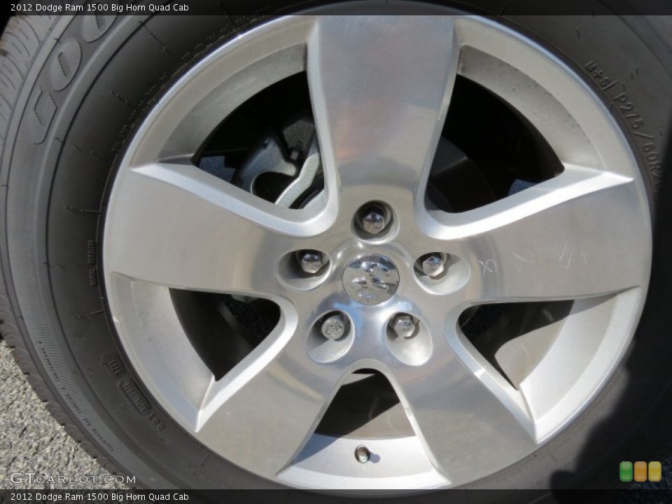 2012 Dodge Ram 1500 Big Horn Quad Cab Wheel and Tire Photo #72482803