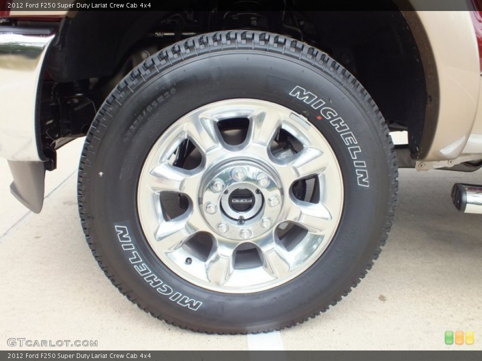 2012 Ford F250 Super Duty Lariat Crew Cab 4x4 Wheel and Tire Photo #72493816