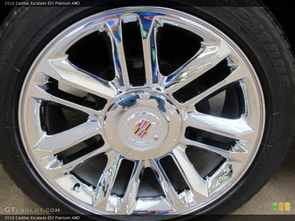 2010 Cadillac Escalade ESV Platinum AWD Wheel and Tire Photo #72500785