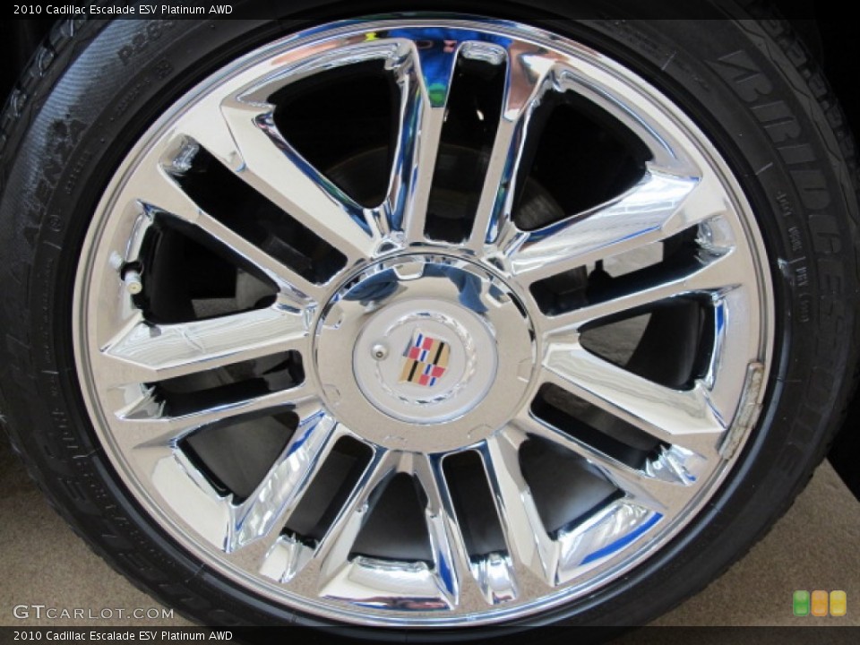 2010 Cadillac Escalade ESV Platinum AWD Wheel and Tire Photo #72500809
