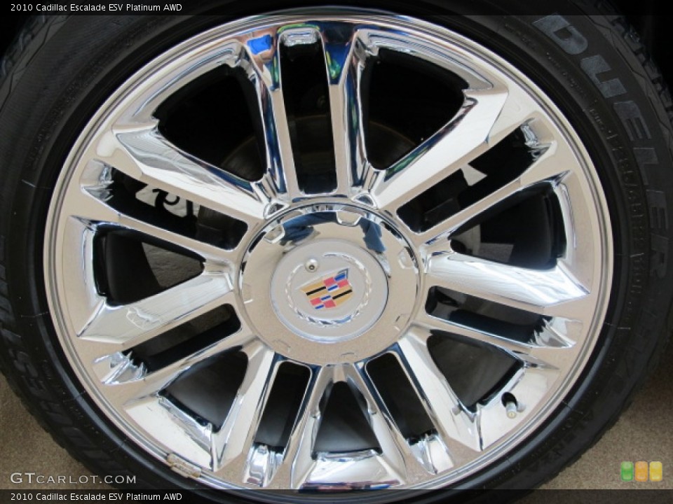 2010 Cadillac Escalade ESV Platinum AWD Wheel and Tire Photo #72500833