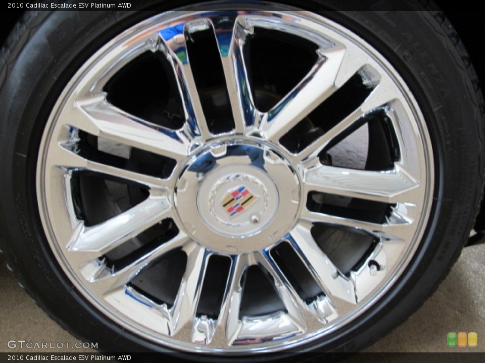 2010 Cadillac Escalade ESV Platinum AWD Wheel and Tire Photo #72500857