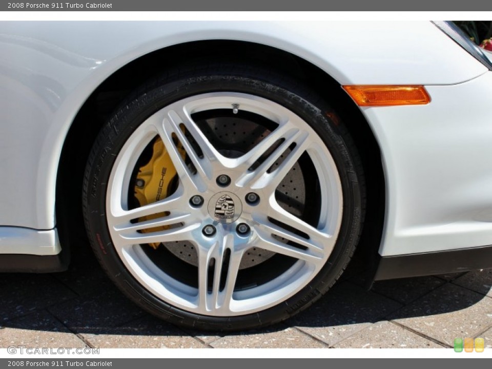 2008 Porsche 911 Turbo Cabriolet Wheel and Tire Photo #72530448