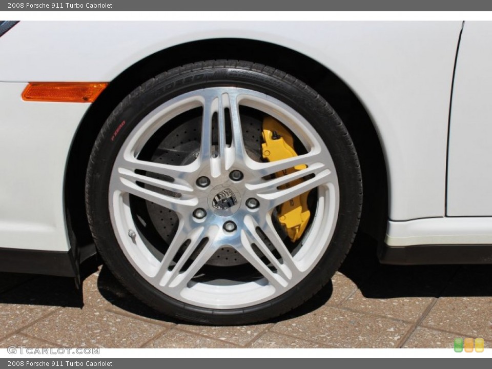 2008 Porsche 911 Turbo Cabriolet Wheel and Tire Photo #72530469