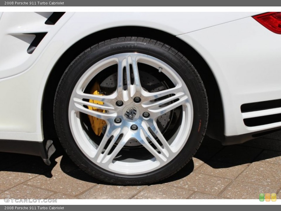 2008 Porsche 911 Turbo Cabriolet Wheel and Tire Photo #72530493