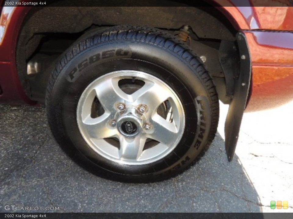 2002 Kia Sportage 4x4 Wheel and Tire Photo #72554766