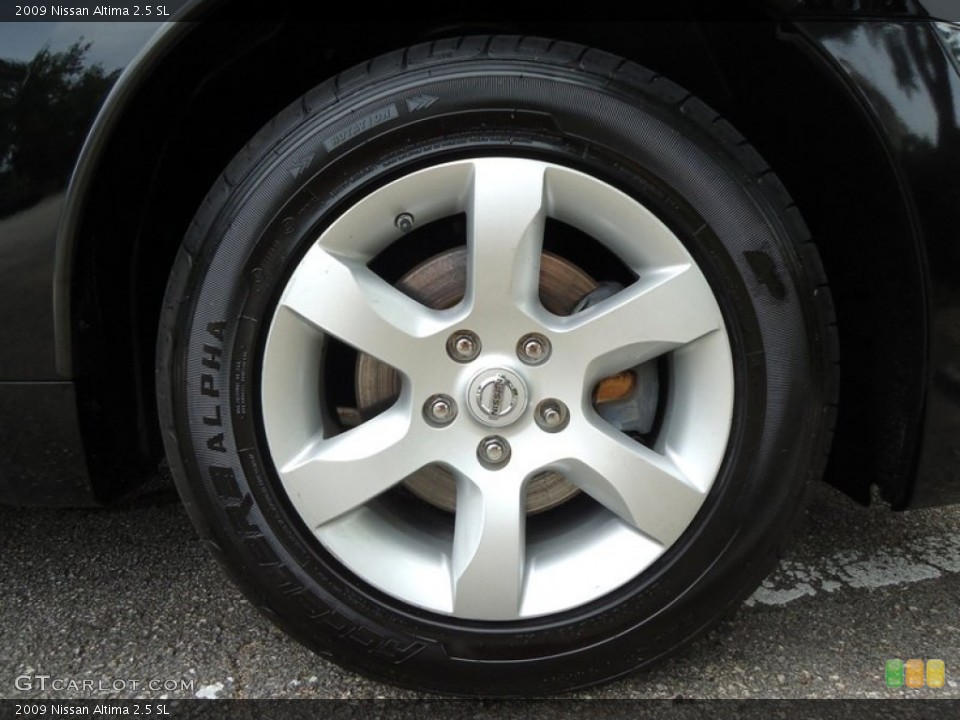 2009 Nissan Altima 2.5 SL Wheel and Tire Photo #72588382