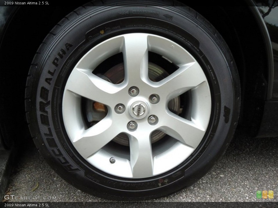 2009 Nissan Altima 2.5 SL Wheel and Tire Photo #72588402