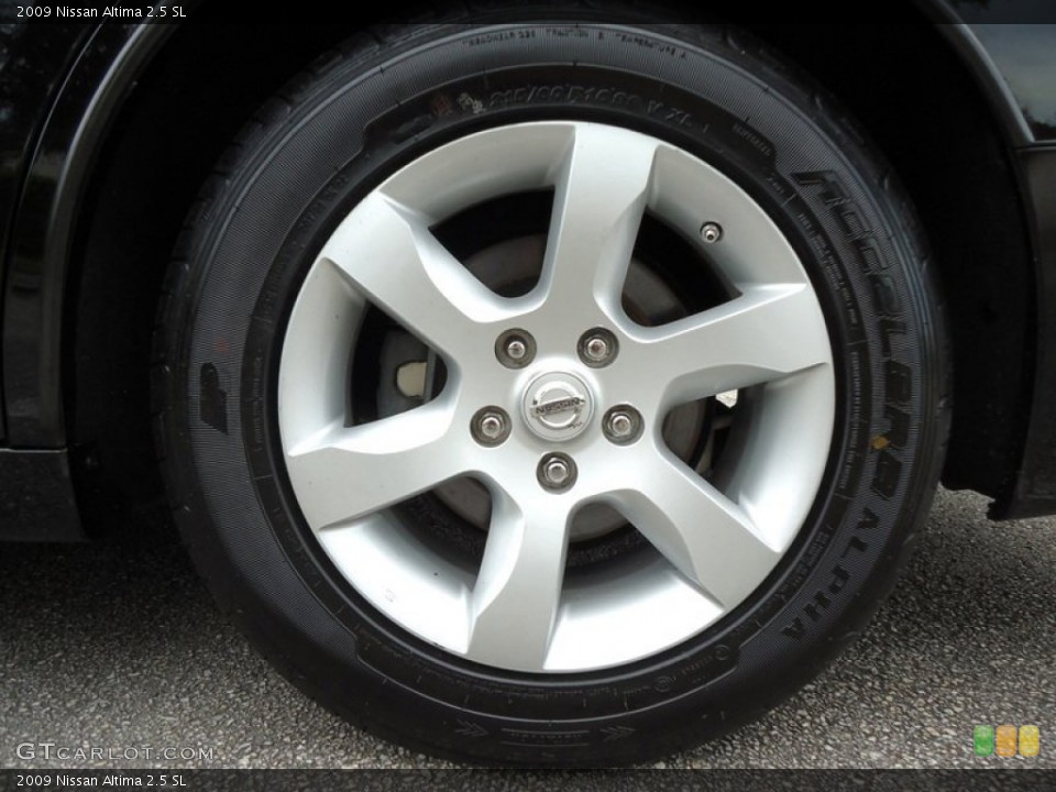 2009 Nissan Altima 2.5 SL Wheel and Tire Photo #72588411