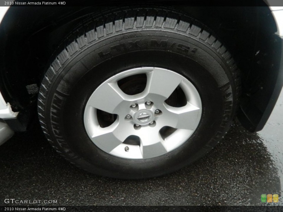 2010 Nissan Armada Platinum 4WD Wheel and Tire Photo #72590484