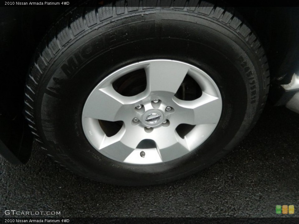 2010 Nissan Armada Platinum 4WD Wheel and Tire Photo #72590498