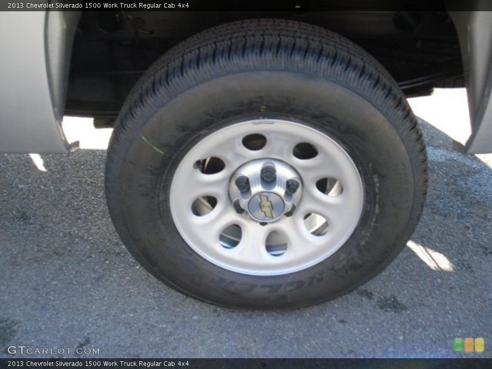 2013 Chevrolet Silverado 1500 Work Truck Regular Cab 4x4 Wheel and Tire Photo #72594918