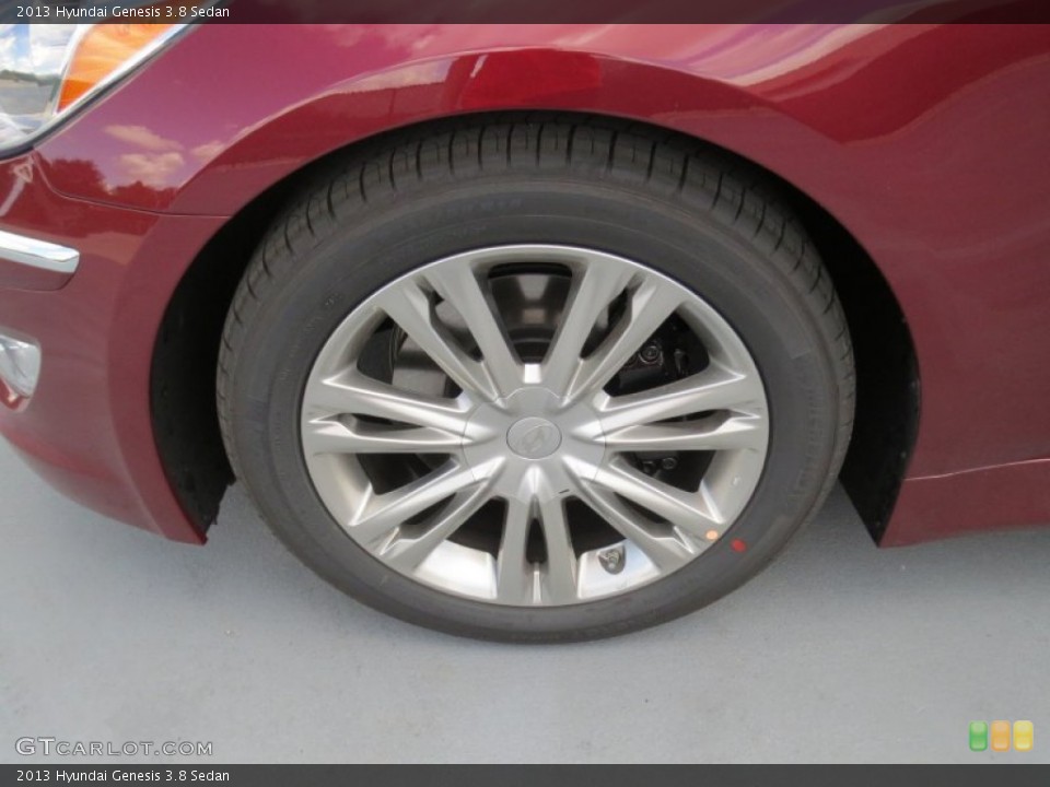 2013 Hyundai Genesis 3.8 Sedan Wheel and Tire Photo #72614540
