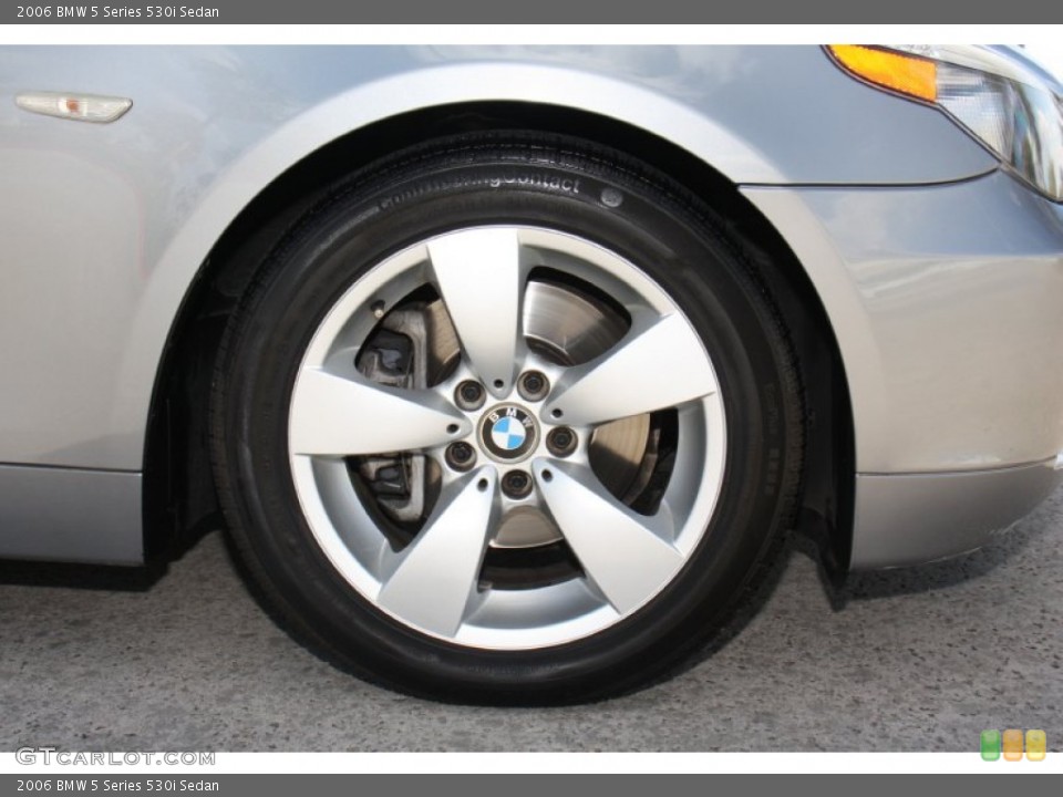 2006 BMW 5 Series 530i Sedan Wheel and Tire Photo #72629043