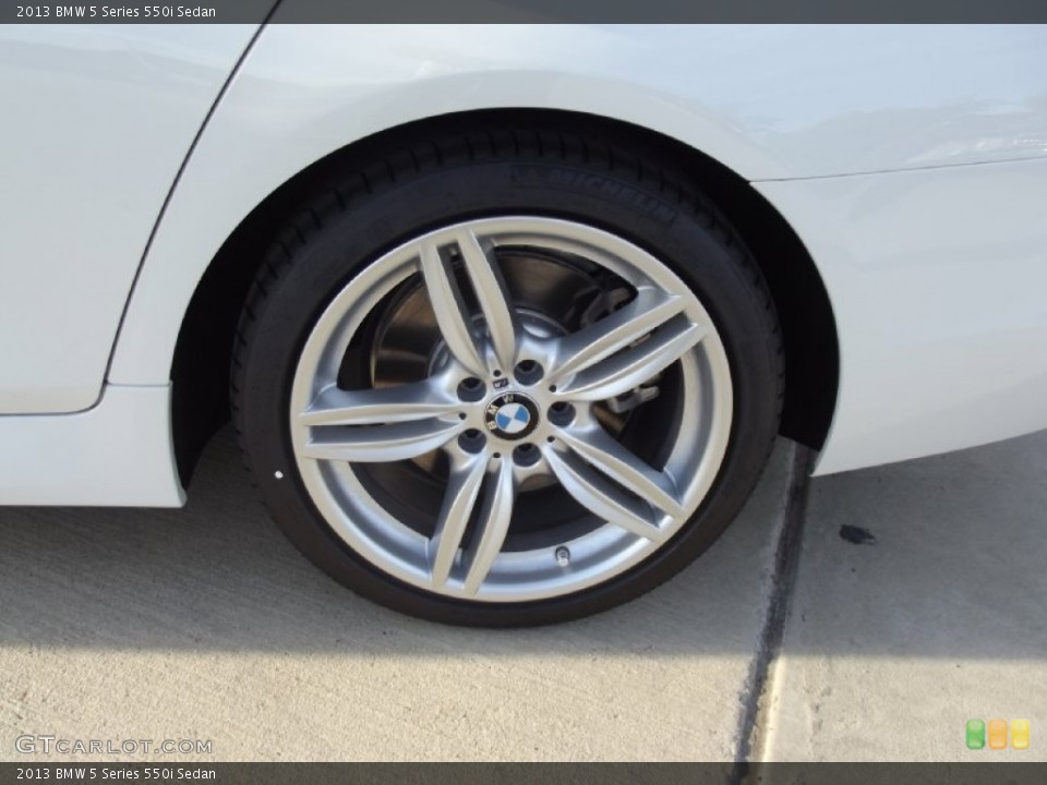 2013 BMW 5 Series 550i Sedan Wheel and Tire Photo #72629126