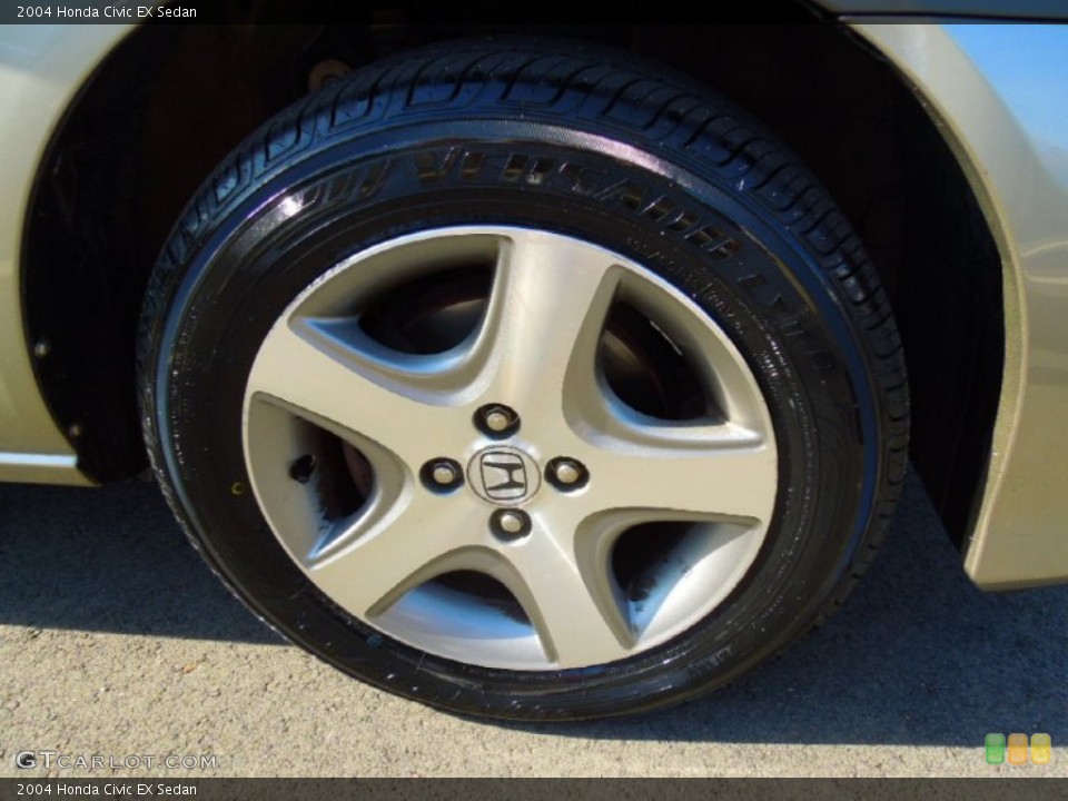 2004 Honda Civic EX Sedan Wheel and Tire Photo #72642182