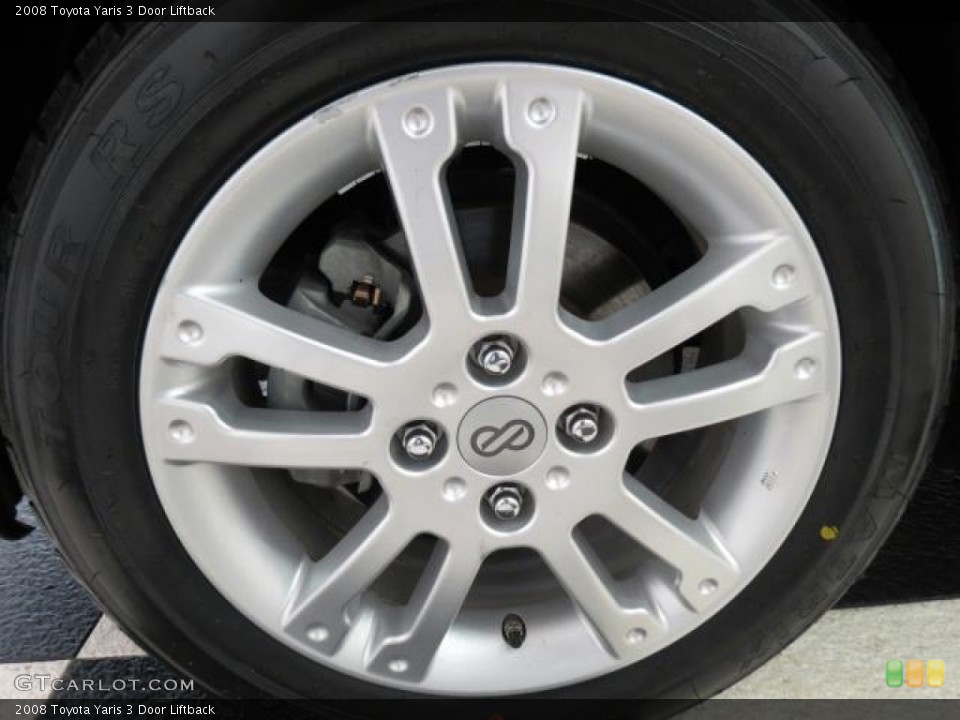 2008 Toyota Yaris 3 Door Liftback Wheel and Tire Photo #72650420