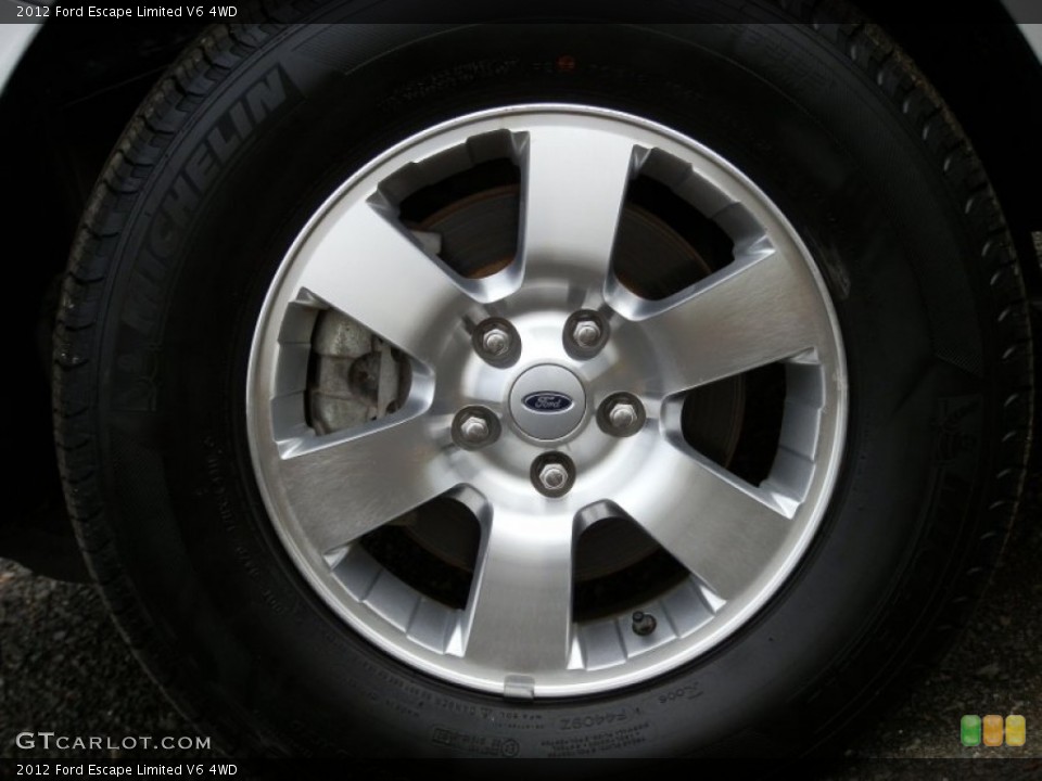 2012 Ford Escape Limited V6 4WD Wheel and Tire Photo #72672217