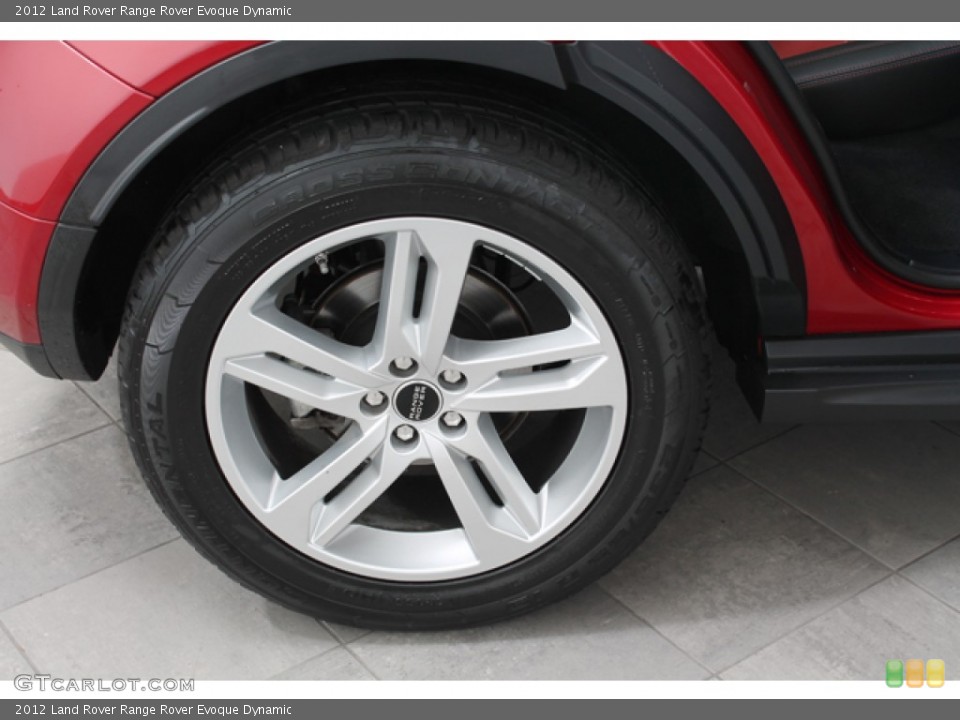2012 Land Rover Range Rover Evoque Dynamic Wheel and Tire Photo #72687214